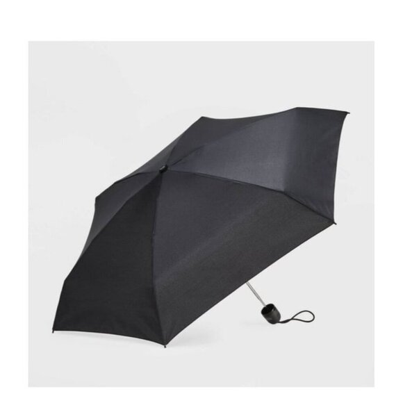 ShedRain Mini Manual Compact Umbrella- Black - Picture 1 of 6